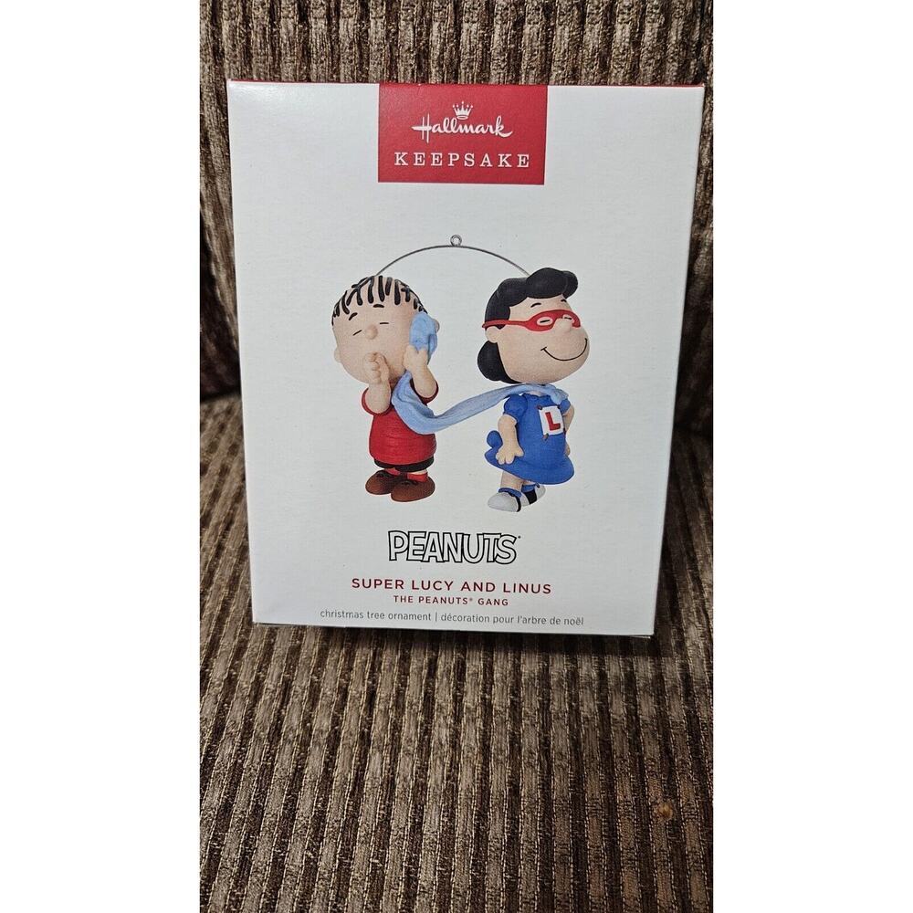 NIB 2024 Hallmark Keepsake Ornament Peanuts Super Lucy And Linus
